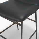 Kavalan Backless 33.5in Seat Counter Stool | Chocolate Leather by Mercana at Eve Furniture