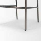 Kavalan Backless 33.5in Seat Counter Stool | Tan Leather w/ Gunmetal by Mercana at Eve Furniture