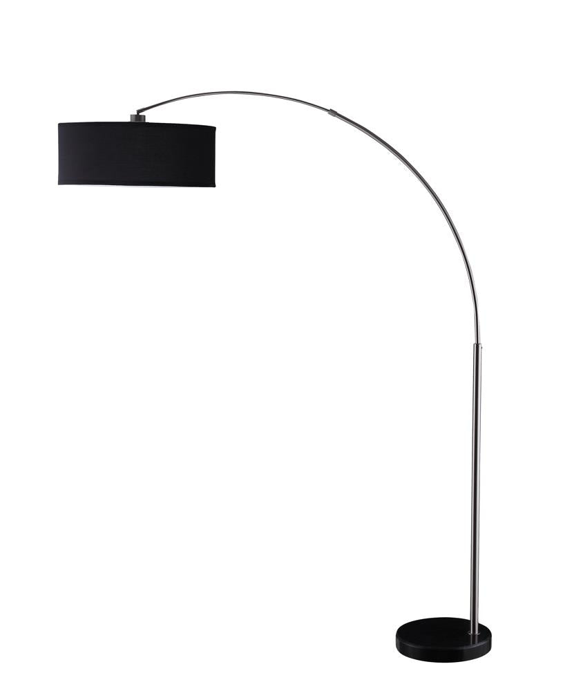 Kawke Drum Shade Floor Lamp Black/Chrome