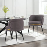 Kaya Dining Chair in Grey (set of 2) by Manhattan Comfort at Eve Furniture