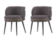 Kaya Dining Chair in Grey (set of 2) by Manhattan Comfort at Eve Furniture