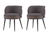 Kaya Dining Chair in Grey (set of 2) by Manhattan Comfort at Eve Furniture