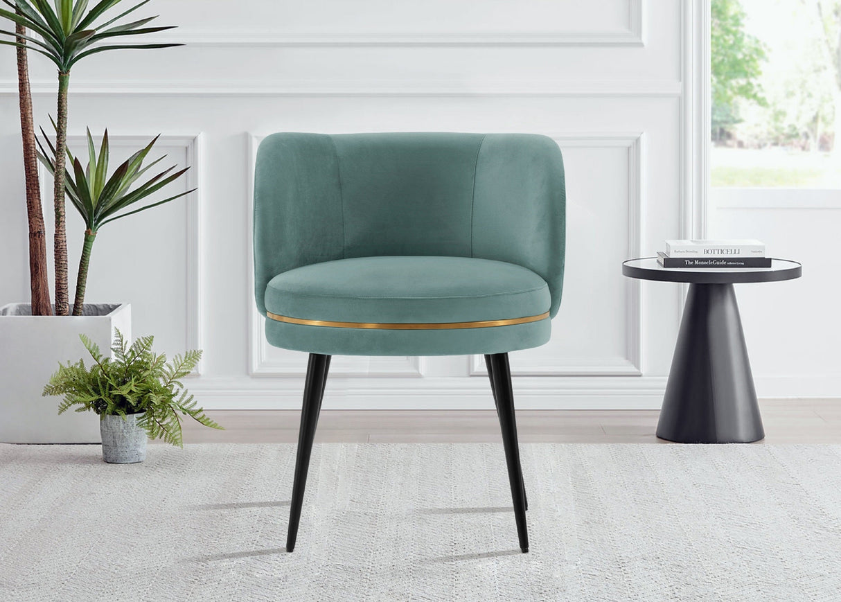 Kaya Dining Chair in Mint Green by Manhattan Comfort at Eve Furniture