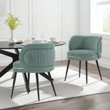 Kaya Dining Chair in Mint Green (set of 2) by Manhattan Comfort at Eve Furniture