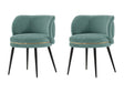 Kaya Dining Chair in Mint Green (set of 2) by Manhattan Comfort at Eve Furniture