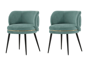 Kaya Dining Chair in Mint Green (set of 2) by Manhattan Comfort at Eve Furniture