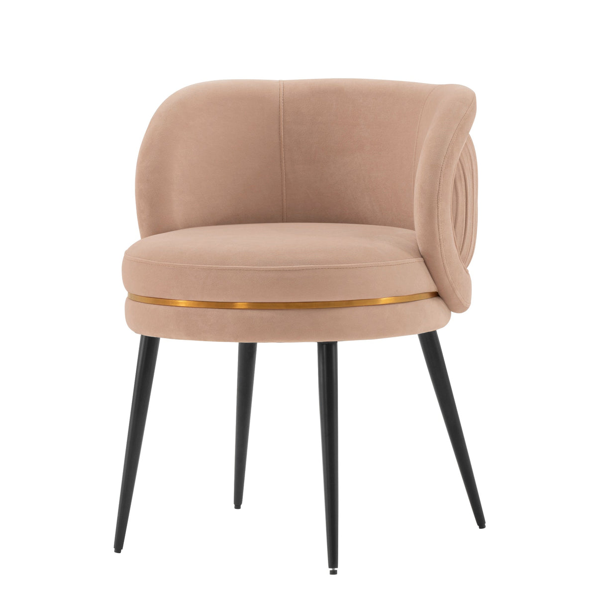 Kaya Dining Chair in Nude by Manhattan Comfort at Eve Furniture