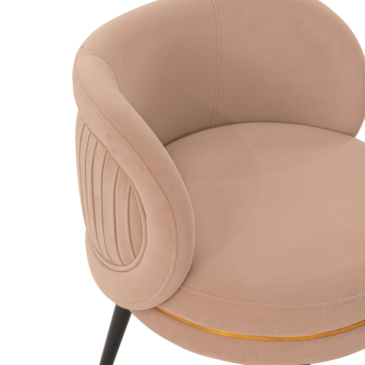 Kaya Dining Chair in Nude by Manhattan Comfort at Eve Furniture