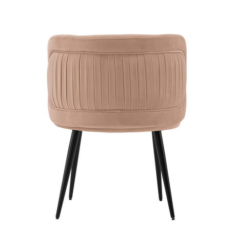Kaya Dining Chair in Nude by Manhattan Comfort at Eve Furniture