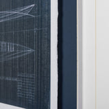 Kayak Blueprint by Dayna a Hand Embellished Textured Framed Art Print Matted under Glass by Mercana at Eve Furniture