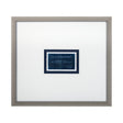 Kayak Blueprint by Dayna a Hand Embellished Textured Framed Art Print Matted under Glass by Mercana at Eve Furniture