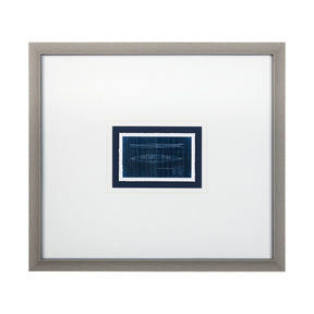 Kayak Blueprint by Dayna a Hand Embellished Textured Framed Art Print Matted under Glass by Mercana at Eve Furniture