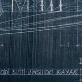 Kayak Blueprint by Fiona H a Hand Embellished Textured Canvas by Mercana at Eve Furniture
