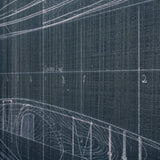 Kayak Blueprint by Fiona H a Hand Embellished Textured Canvas by Mercana at Eve Furniture