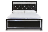 Kaydell Black Queen Upholstered Panel Bed by Ashley at Eve Furniture