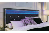 Kaydell Black Queen Upholstered Panel Bed by Ashley at Eve Furniture