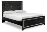 Kaydell Black Queen Upholstered Platform Bed by Ashley at Eve Furniture