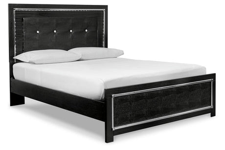 Kaydell Black Queen Upholstered Platform Bed by Ashley at Eve Furniture
