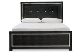 Kaydell Black Queen Upholstered Platform Bed by Ashley at Eve Furniture