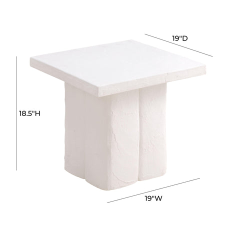 Kayla Concrete Indoor / Outdoor Side Table by TOV Furniture at Eve Furniture
