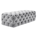 Kaylee Velvet Ottoman by TOV Furniture at Eve Furniture