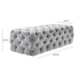 Kaylee Velvet Ottoman by TOV Furniture at Eve Furniture