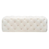 Kaylee Velvet Ottoman by TOV Furniture at Eve Furniture