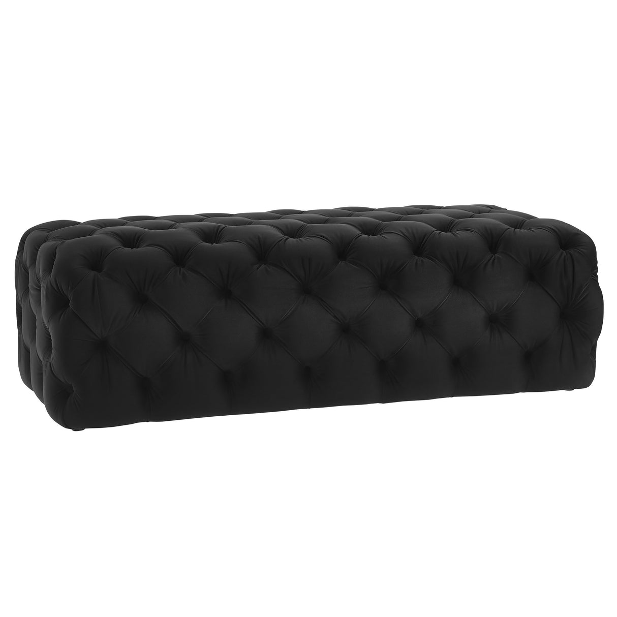 Kaylee Velvet Ottoman by TOV Furniture at Eve Furniture