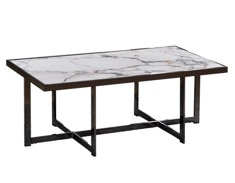 Kayley 47.5″ Sintered Stone Cocktail Table by Steve Silver at Eve Furniture