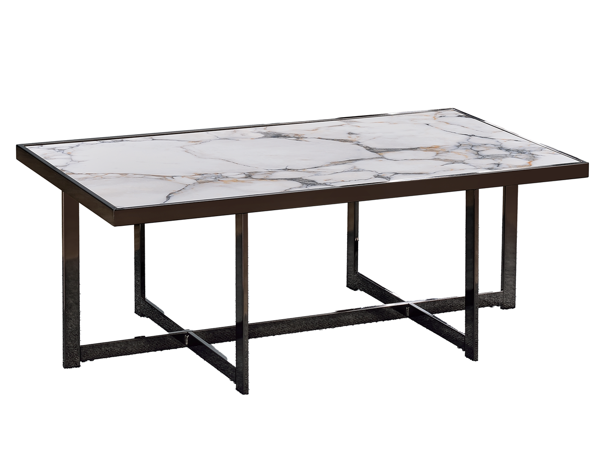 Kayley 47.5″ Sintered Stone Cocktail Table by Steve Silver at Eve Furniture