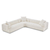 Kaynes Ivory Boucle Corner Sofa by Ashcroft Furniture at Eve Furniture