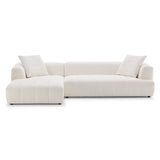 Kaynes Ivory Boucle LAF Sectional