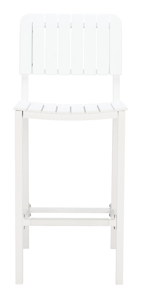 Kayu White Outdoor Barstool by Zuomod at Eve Furniture
