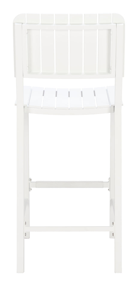 Kayu White Outdoor Barstool by Zuomod at Eve Furniture