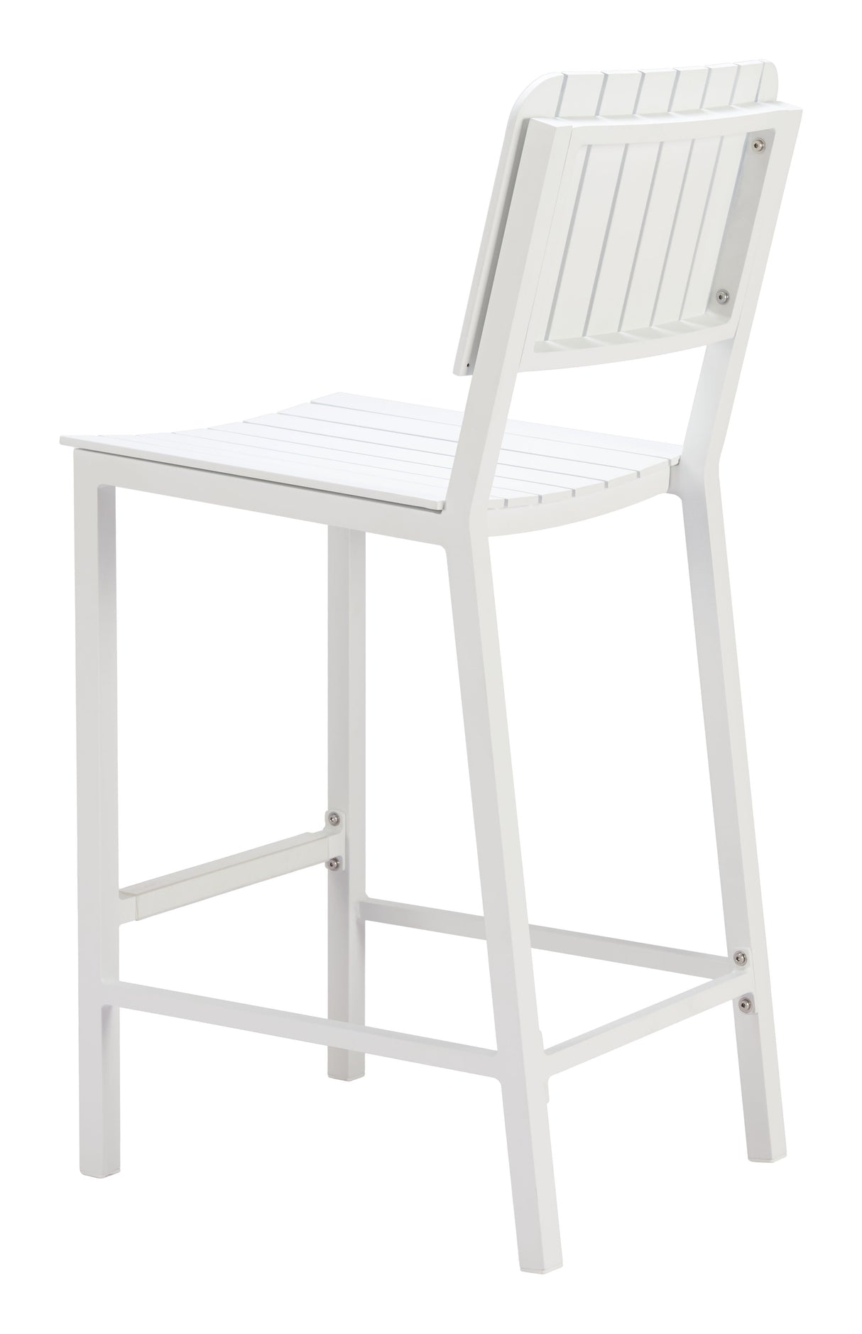 Kayu White Outdoor Barstool by Zuomod at Eve Furniture