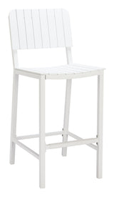 Kayu White Outdoor Barstool by Zuomod at Eve Furniture
