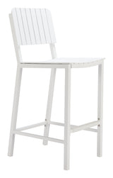 Kayu White Outdoor Barstool by Zuomod at Eve Furniture