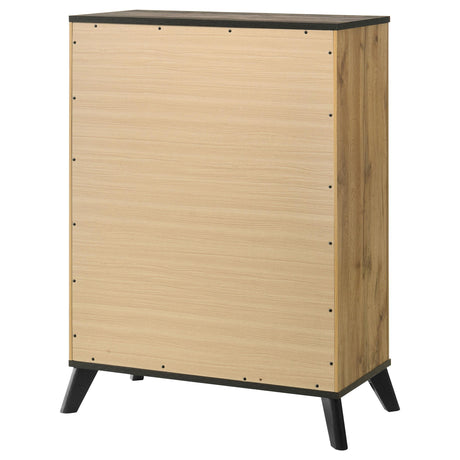 Kaywood 4-drawer Bedroom Chest of Drawers Natural Pine by Coaster at Eve Furniture