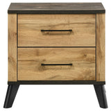 Kaywood Natural Pine 2-drawer Nightstand Bedside Table by Coaster at Eve Furniture