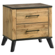 Kaywood Natural Pine 2-drawer Nightstand Bedside Table by Coaster at Eve Furniture
