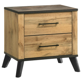 Kaywood Natural Pine 2-drawer Nightstand Bedside Table by Coaster at Eve Furniture