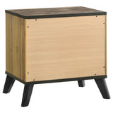 Kaywood Natural Pine 2-drawer Nightstand Bedside Table by Coaster at Eve Furniture