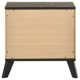 Kaywood Natural Pine 2-drawer Nightstand Bedside Table by Coaster at Eve Furniture