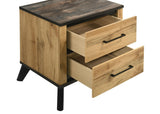 Kaywood Natural Pine 2-drawer Nightstand Bedside Table by Coaster at Eve Furniture