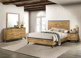 Kaywood Natural Pine 4-Piece Eastern King Bedroom Set by Coaster at Eve Furniture