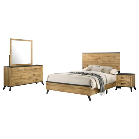 Kaywood Natural Pine 4-Piece Queen Bedroom Set by Coaster at Eve Furniture