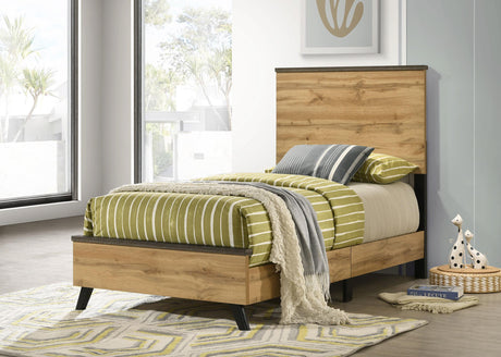 Kaywood Natural Pine 51-inch Twin Panel Bed by Coaster at Eve Furniture