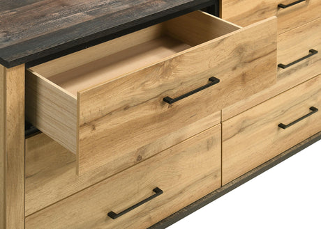 Kaywood Natural Pine 6-drawer Dresser Cabinet by Coaster at Eve Furniture