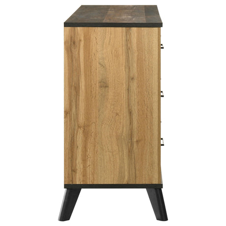 Kaywood Natural Pine 6-drawer Dresser Cabinet by Coaster at Eve Furniture