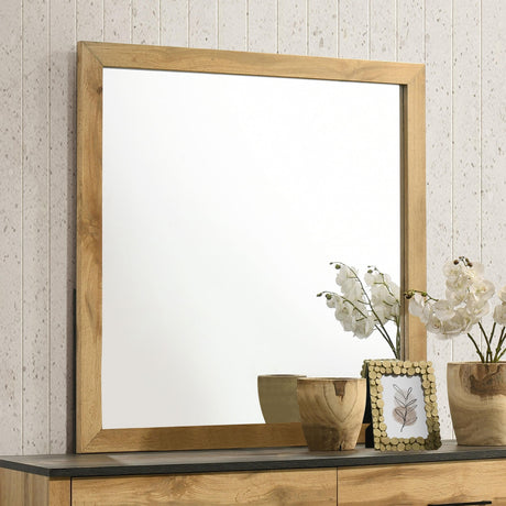 Kaywood Natural Pine Dresser Mirror by Coaster at Eve Furniture